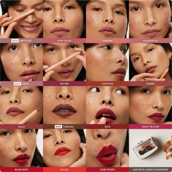 ILIA Lip Sketch Hydrating Lipstick + Lip Liner Crayon | Banquette (Beige Pink) - Picture 4 of 5